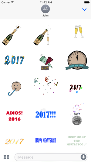 Happy New Year 2017 Animated Sticker Pack(圖3)-速報App