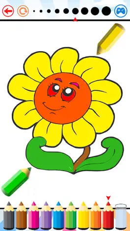 Game screenshot Flowers Coloring Book for kids - Drawing free game mod apk