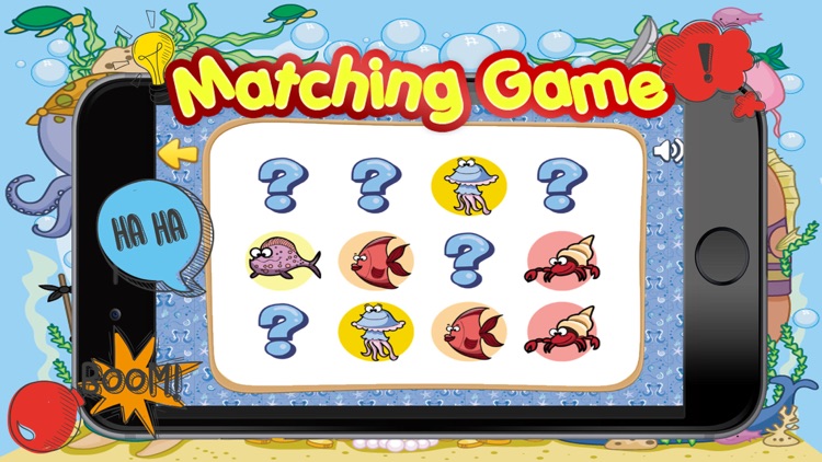 Sea Animals Matching-Education Learning Matching