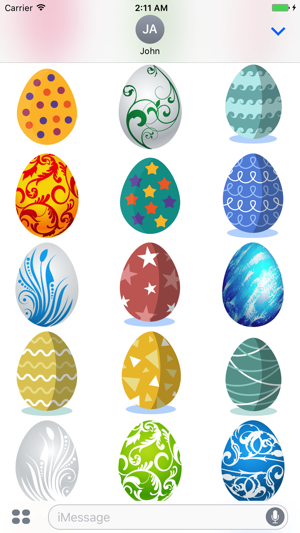 Easter Eggs Sticker for iMessage(圖4)-速報App