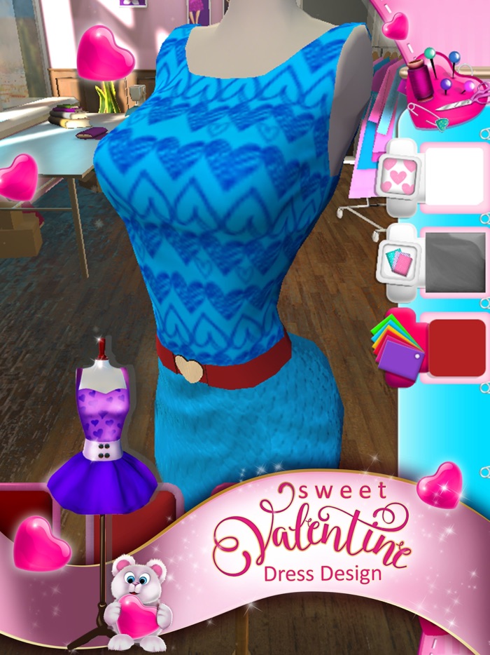 Sweet Valentine Dress Design Fun Beauty Salon
