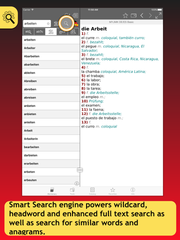 MYJMK Deutsch <-> Spanisch Wörterbücher screenshot 2