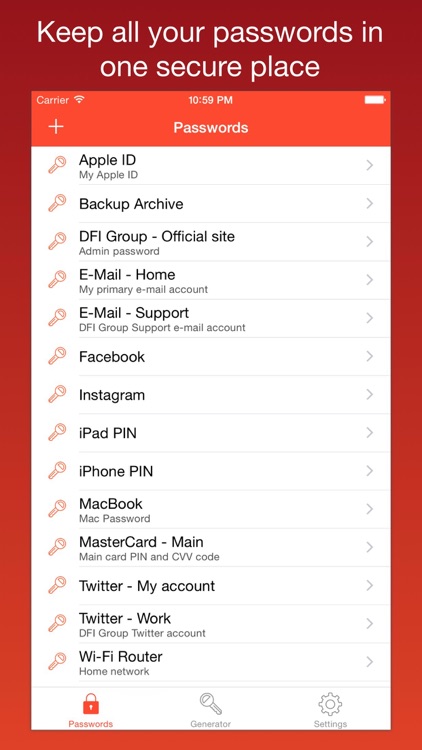 iPassworder - Password Storage