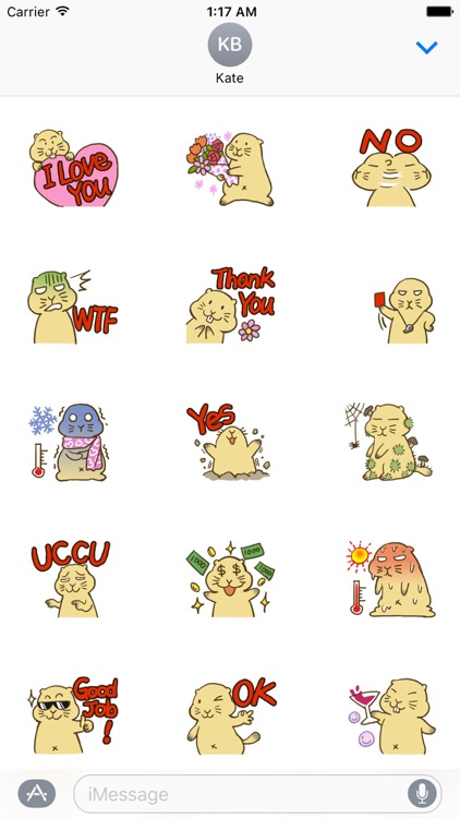 Fat Groundhog Stickers