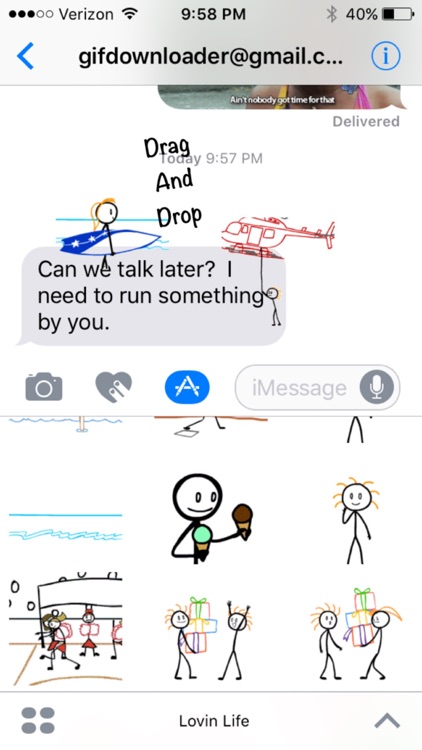 Stick Texting - Lovin Life Stickers for iMessage screenshot-3