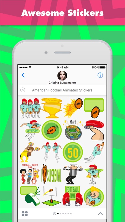 American Football Animated Stickers stickers