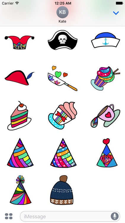 Doodle Hat Stickers by StiPia screenshot-3