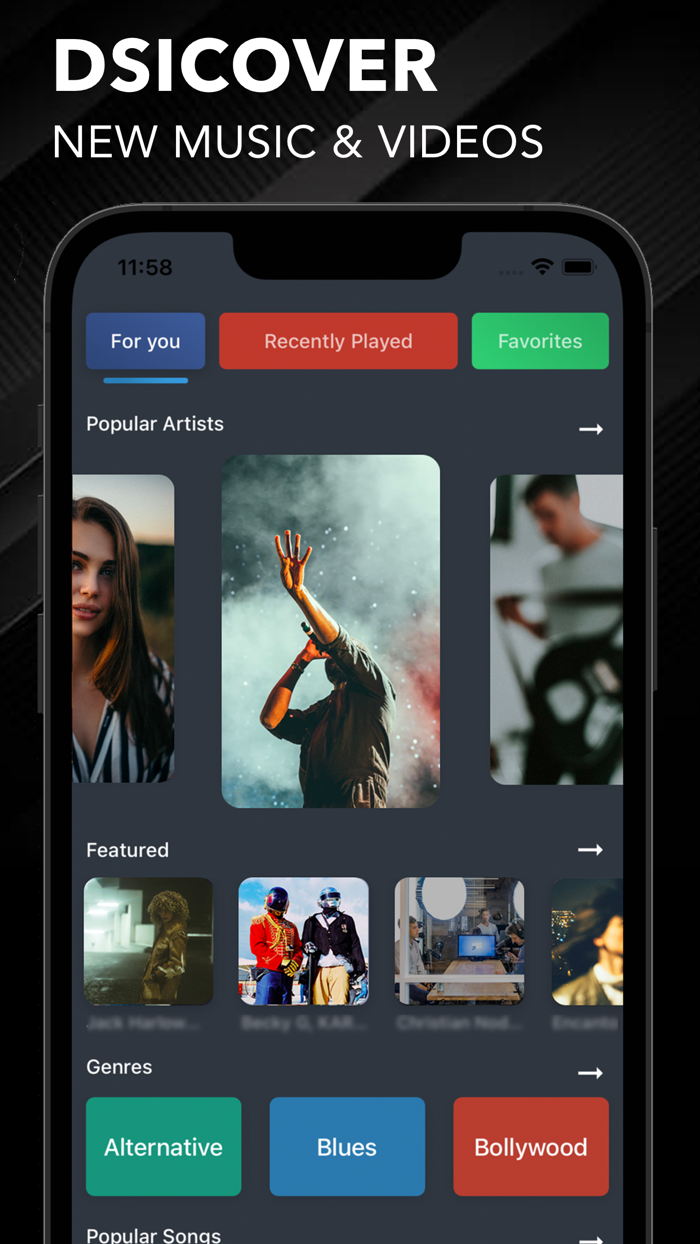 Vanced  Videos, Music