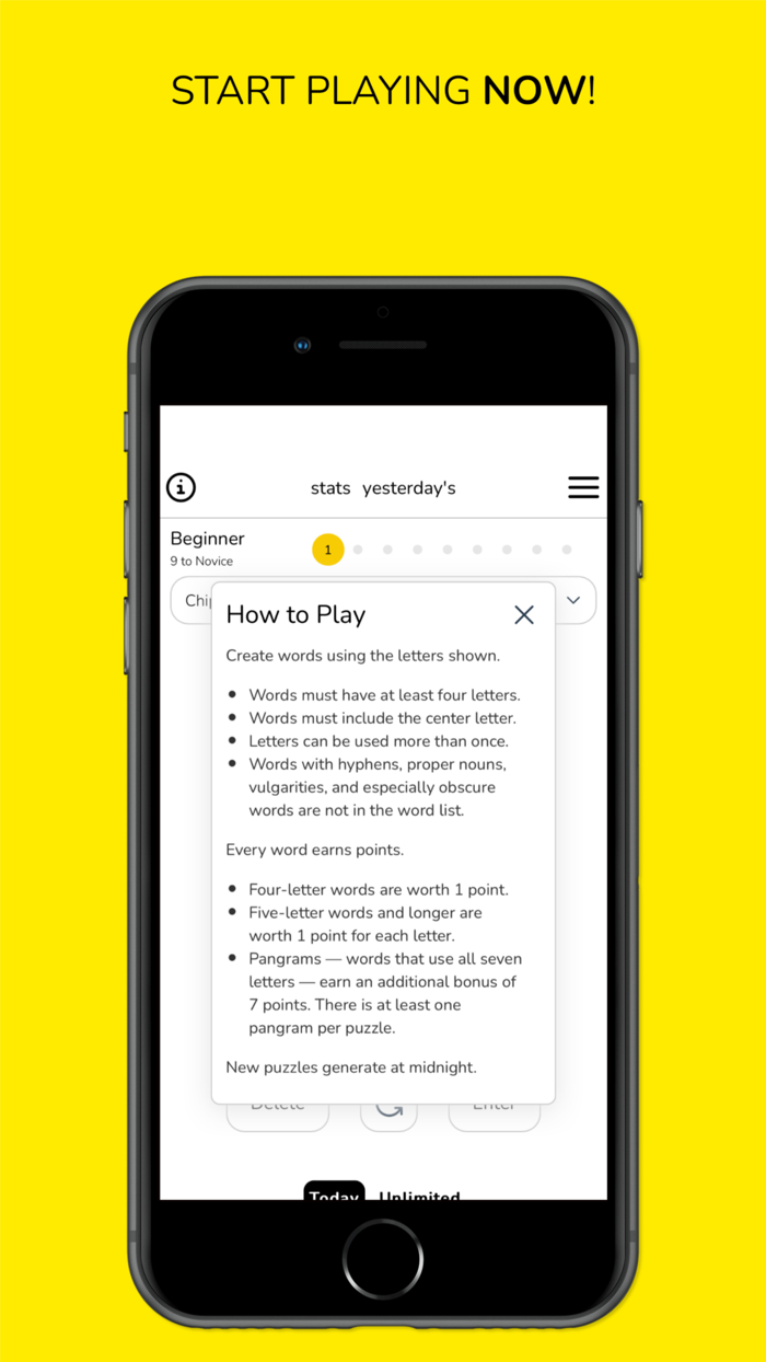 Spelling Bee Word Game