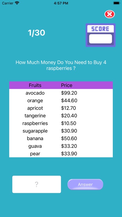 MarketFruitMath