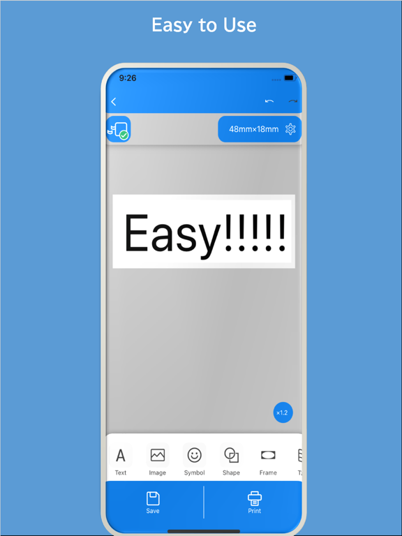 Epson Label Editor Mobile screenshot 2
