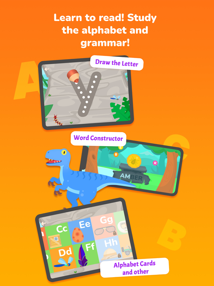 Dino Preschool learn abc  123