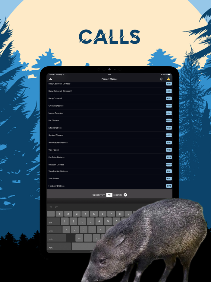 Peccary Magnet - Animal Calls