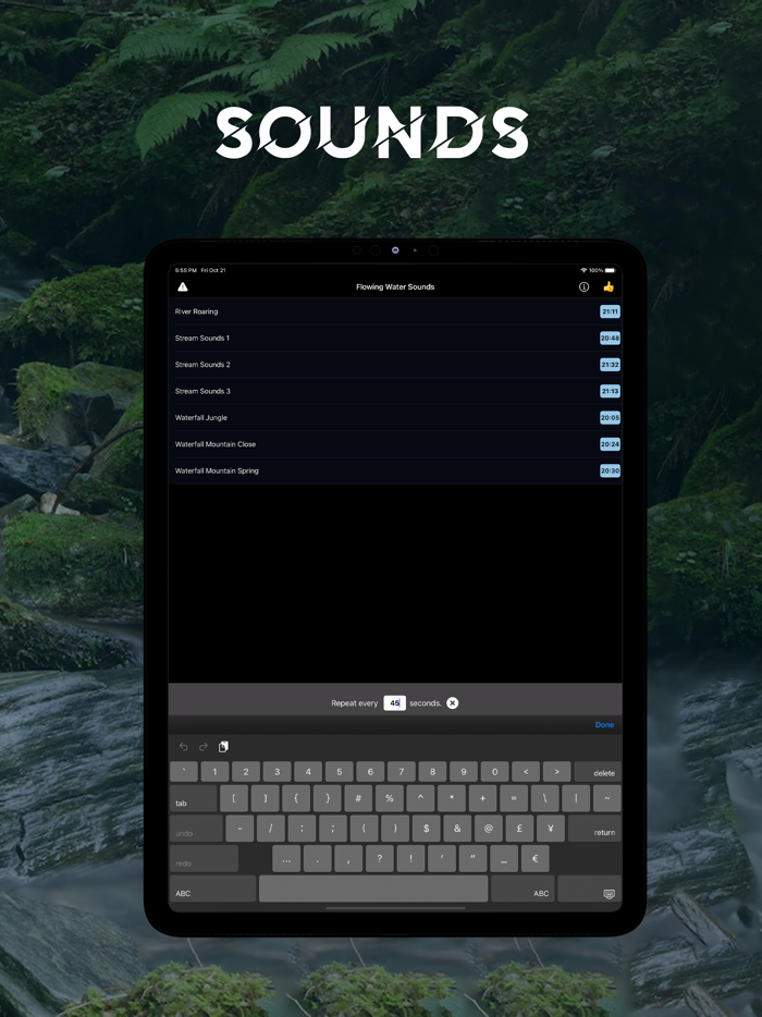 Flowing Water Sounds for Sleep