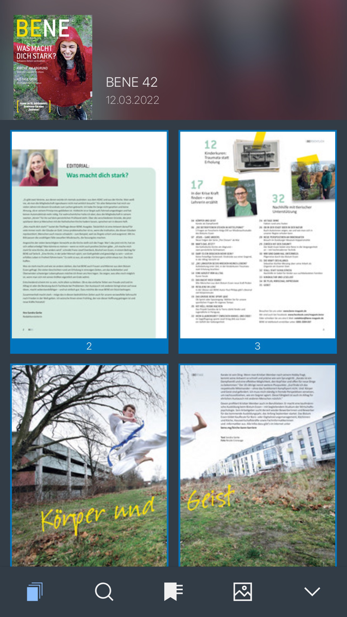 BENE Magazin des Bistums Essen