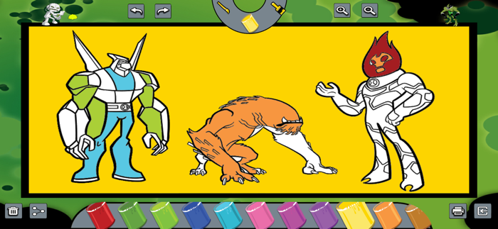 Ben Alien 10 Colorings