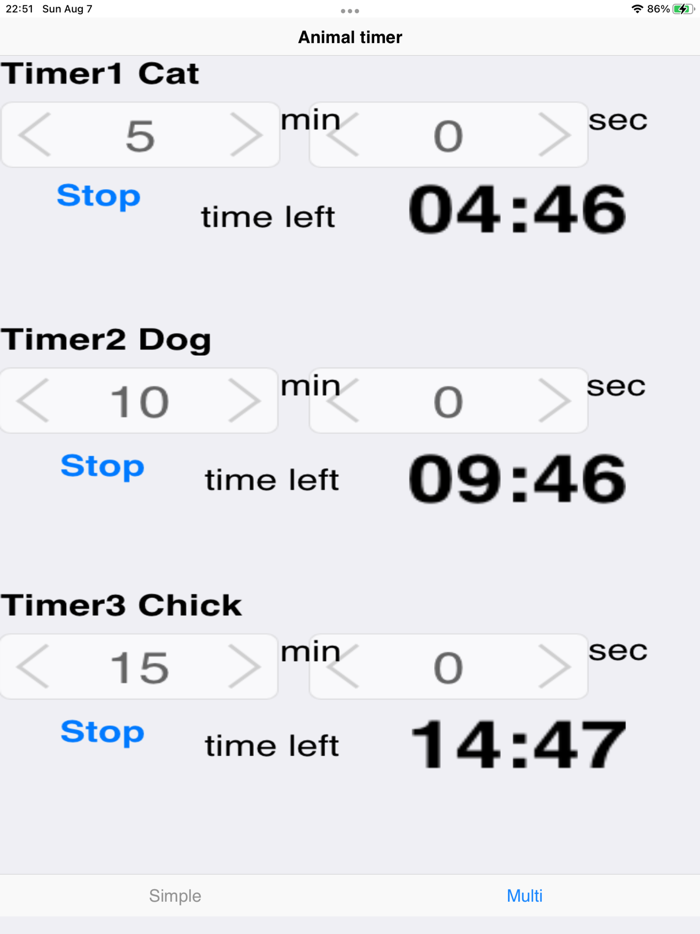 Animal Timer