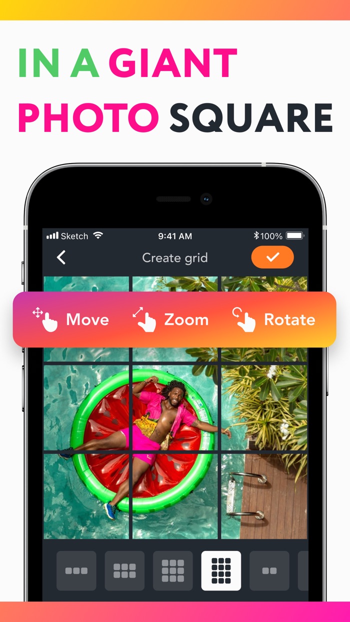 Grid Collage Photo Layout Pic