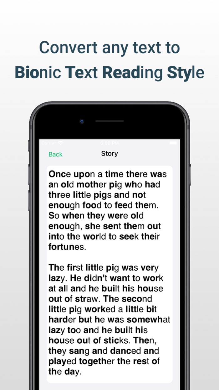 Bionic Text Bold Reading