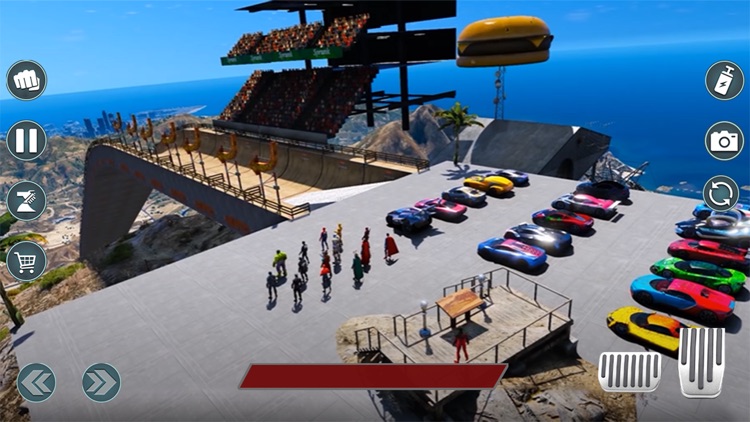 Superhero Car: Mega Ramp Games