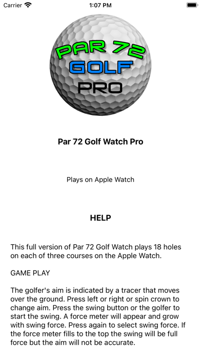 Par 72 Golf Watch Pro screenshot 2