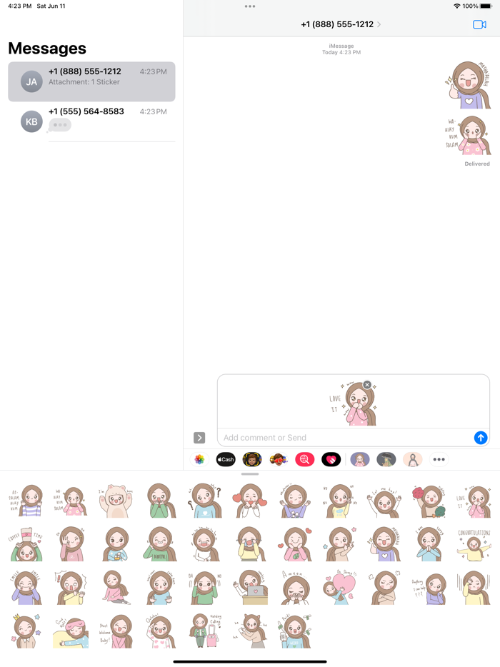 cute hijab little girl