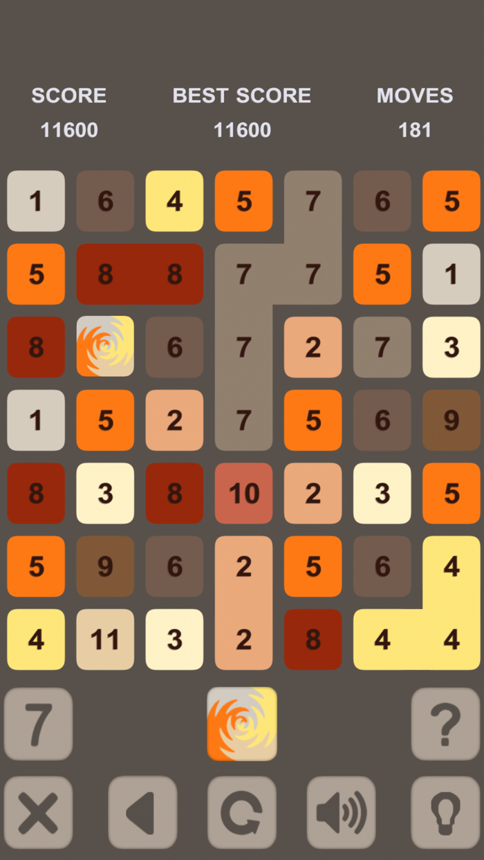 Numbers Puzzle. Get 10