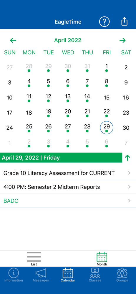 EagleTime screenshot 2