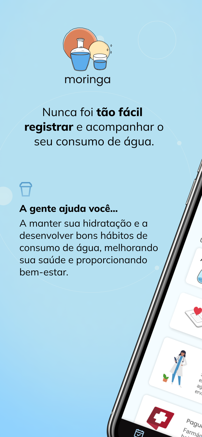 Beber água Moringa
