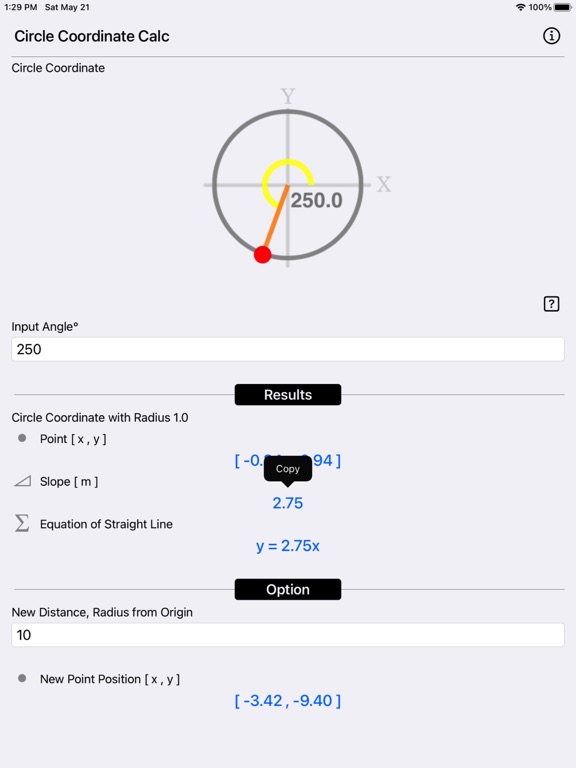 Circle Coordinate Calculator screenshot 14
