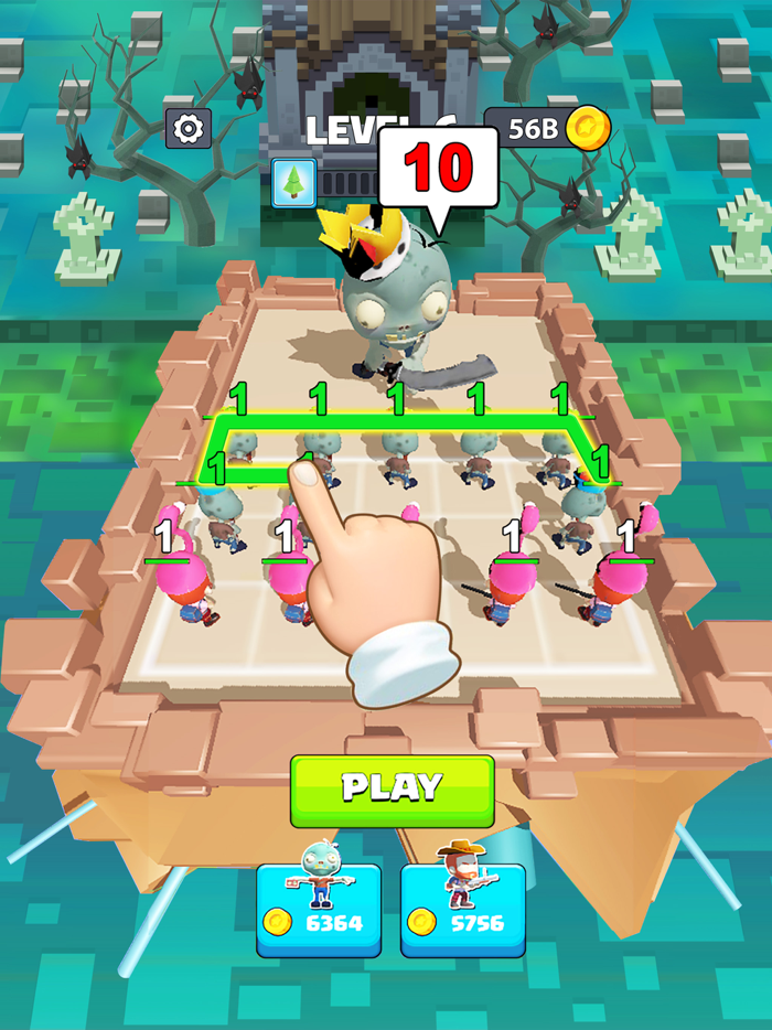 Merge Survival Zombie Battle