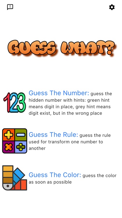 Guess What?‒Math & Color Games