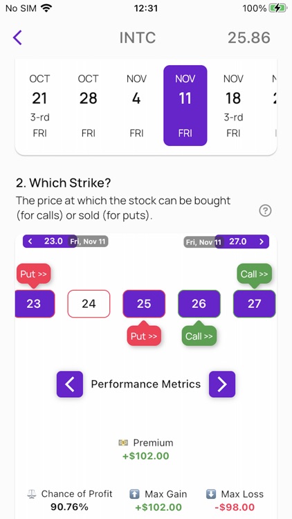 Strikes: Options Paper Trading