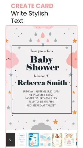 Game screenshot Baby Shower Video Invitations hack