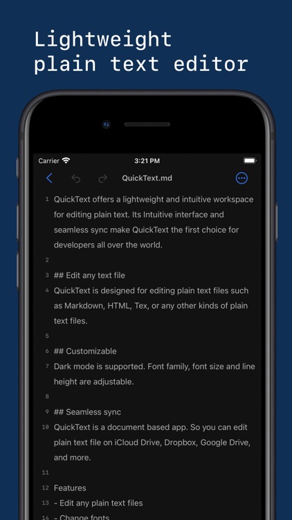 QuickText - Plain Text Editor