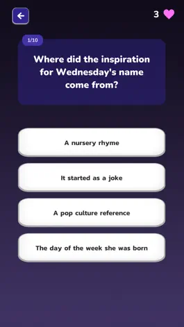 Game screenshot Wednesday Trivia Game apk