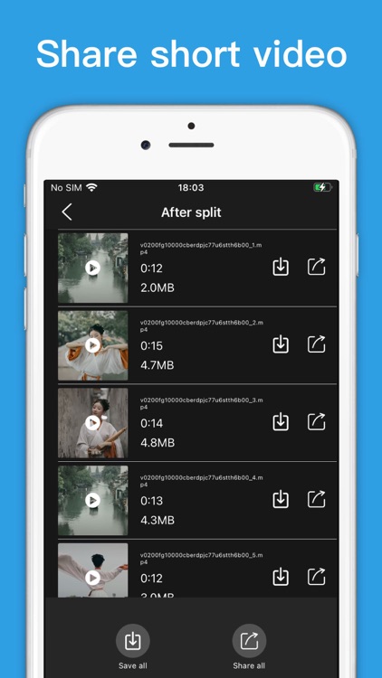Video splitter - Split Videos screenshot-3