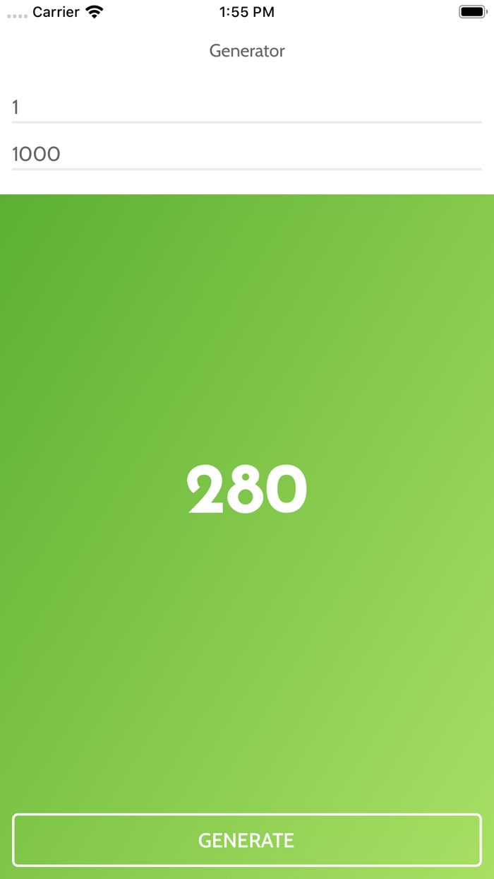 Quick Random Number Generator