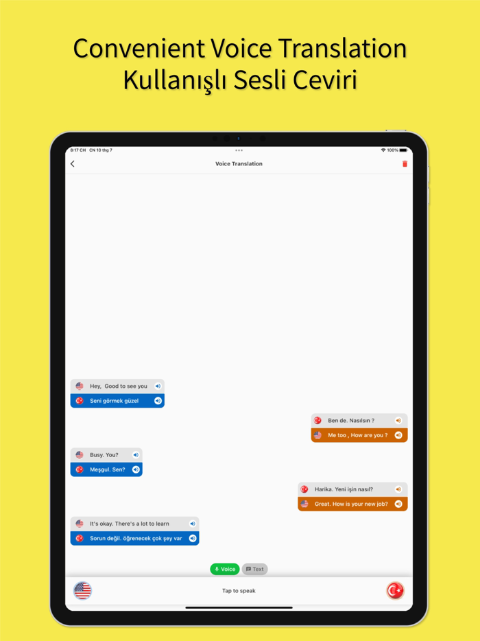 English to Turkish App