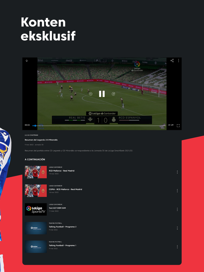 LaLiga PASS sepak bola live