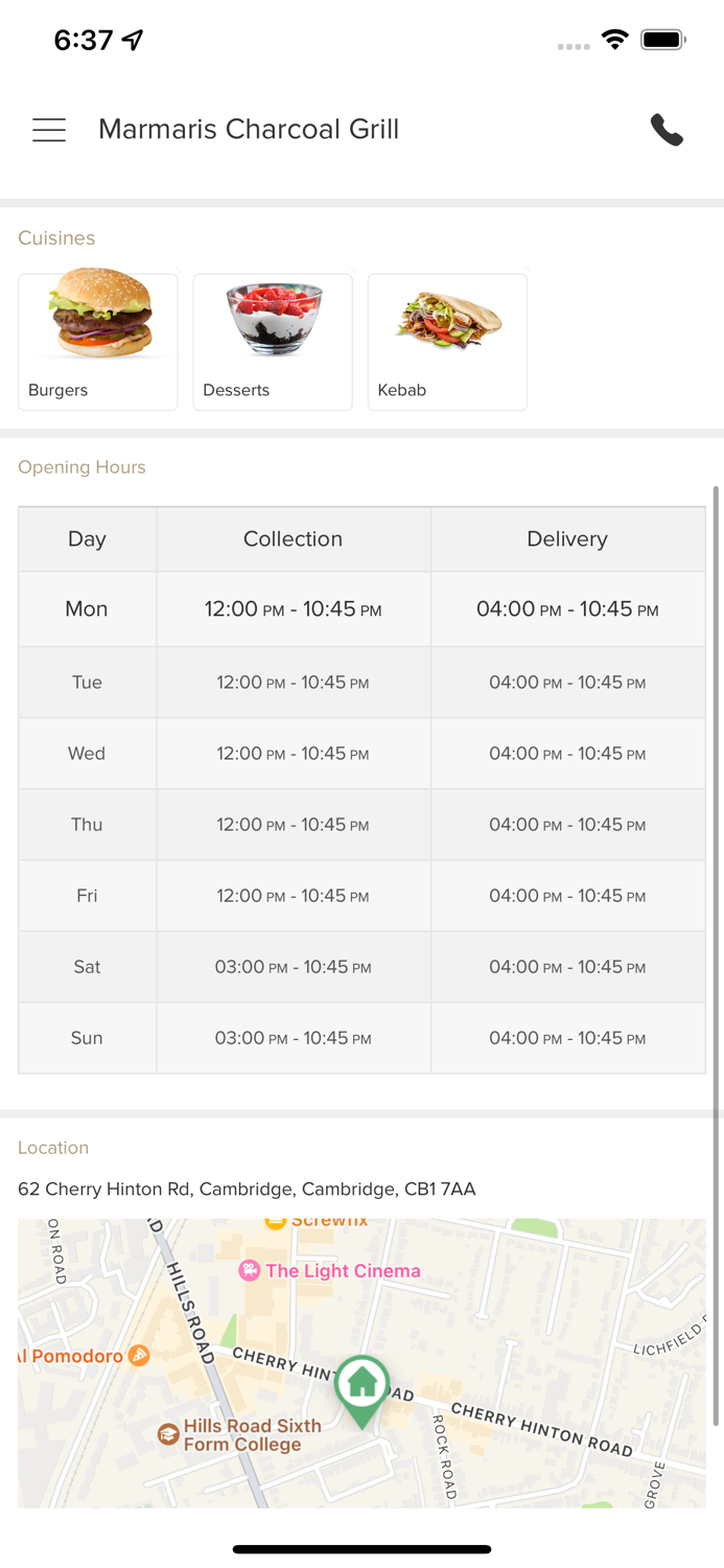 Marmaris Charcoal Grill