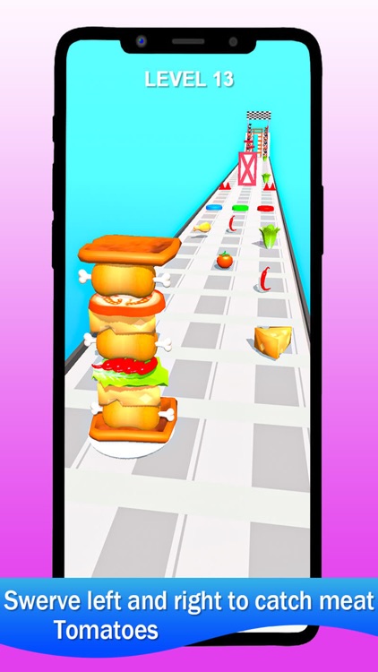 Sandwich Stack Rush 3D