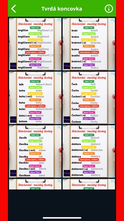 Czech Pocket Declensions screenshot-5