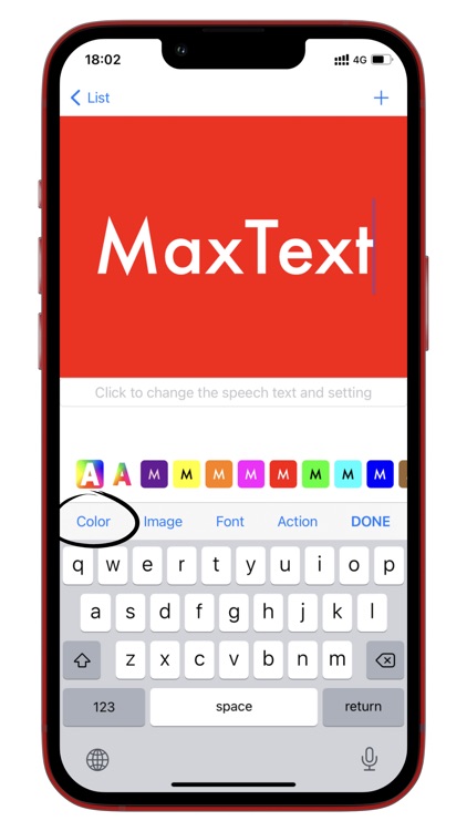 MaxText - full-screen / speech