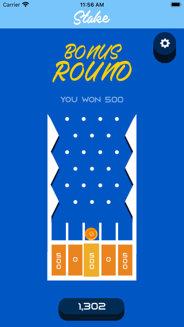 Stake Mobile Plinko Game