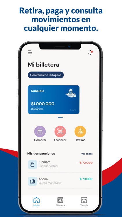 Billetera Móvil Comfenalco ctg