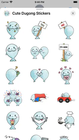 Game screenshot Cute Dugong Stickers apk