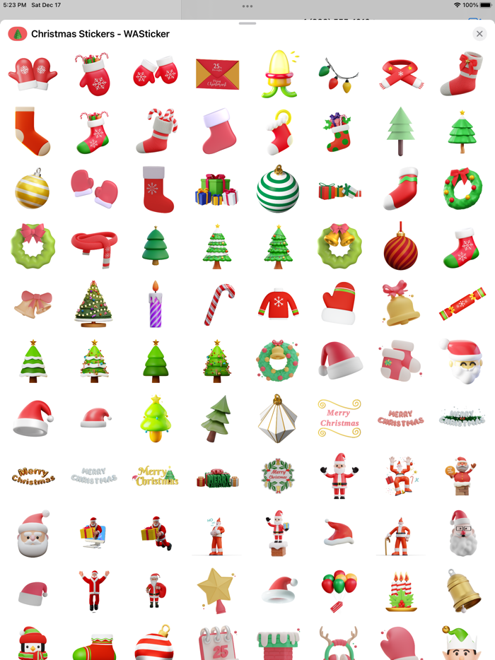 Christmas Stickers-2023 Wishes