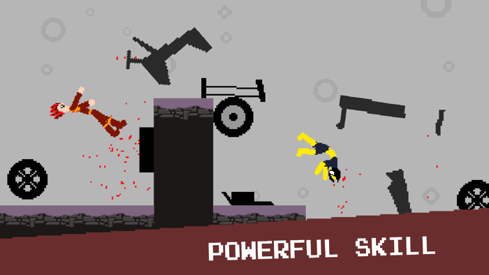 Stickman Pixel Dismounting