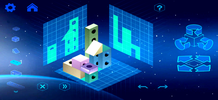 Tangram 3D space zen puzzle